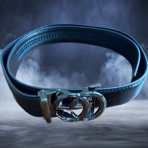 Men's Black Leather Belt